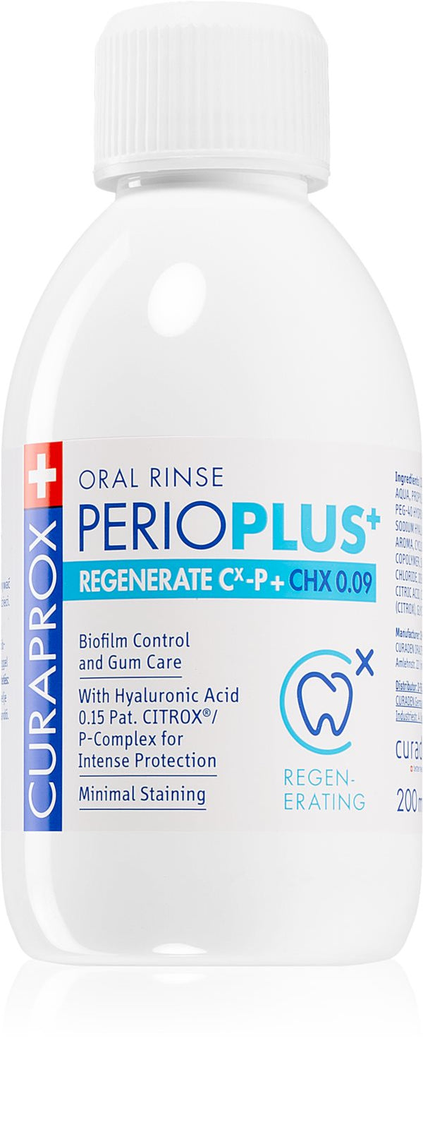 Curaprox mouthwash Perio Plus Regenerate CHX 0.09% 200 ml