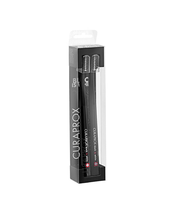 Curaprox toothbrush Black is White black 2 pcs. blister