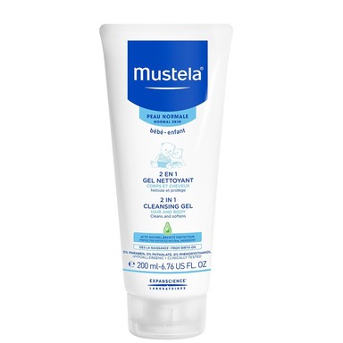 Mustela гел шампоан бебешки 2в1 за коса и тяло 200 ml