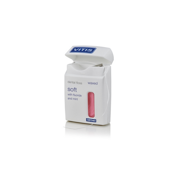 DENTAID конец за зъби VITIS Soft Dental Floss 50 m розов