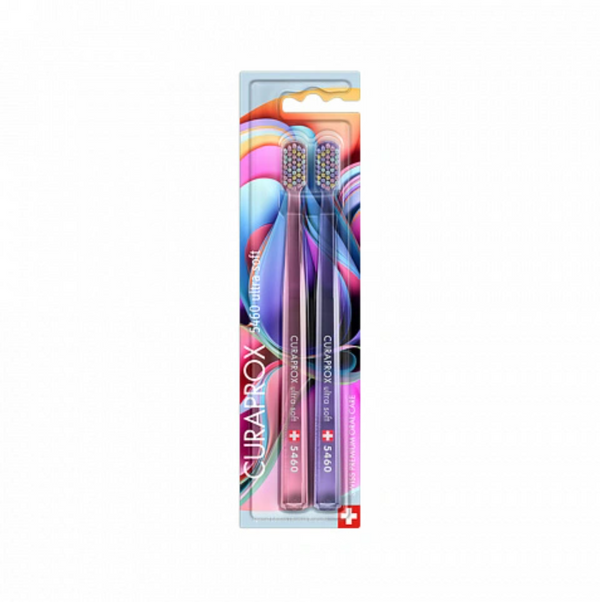 Curaprox четка за зъби CS 5460  Duo Colorful Curls 2023  2 бр. блистер