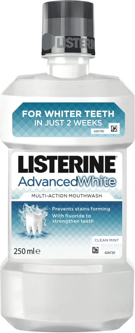 Listerine Mouthwash Advanced White; 250 ml