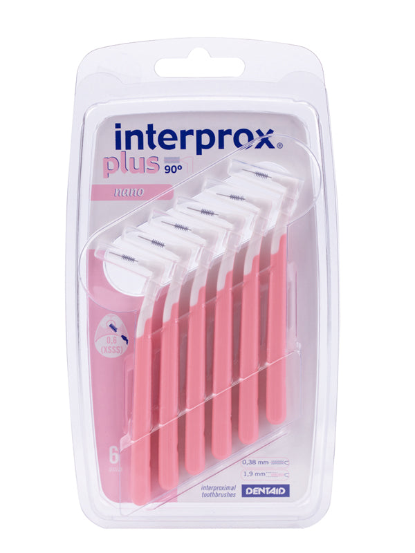 DENTAID интердентални четки за зъби INTERPROX PLUS 2G nano 0.6mm, ISO 0 ;  6 бр. блистер