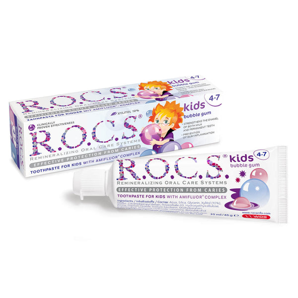 R.O.C.S. паста за зъби  за деца Bubble Gum 45 g