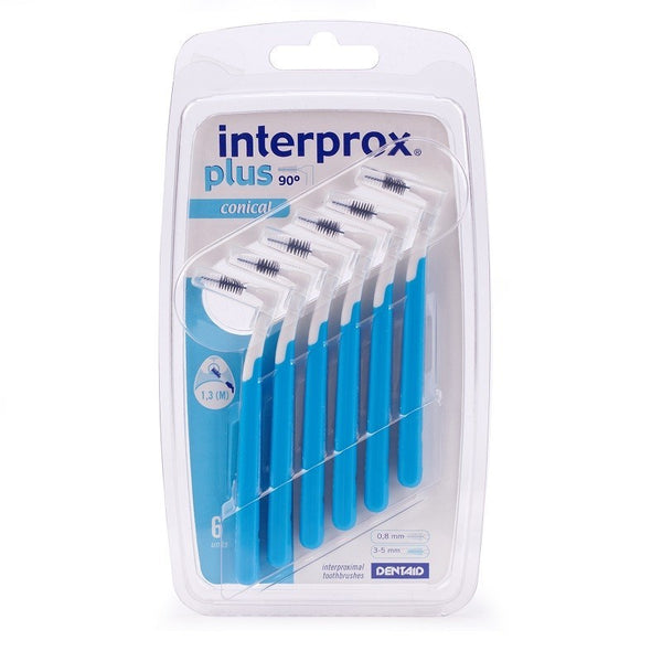 DENTAID interdental toothbrushes INTERPROX PLUS 2G Conical 1.3 6 pcs. blister