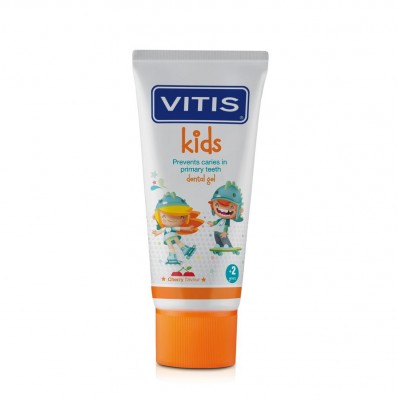 DENTAID гел паста за зъби VITIS Kids Cherry за деца от 2 до 6 год. 50 ml
