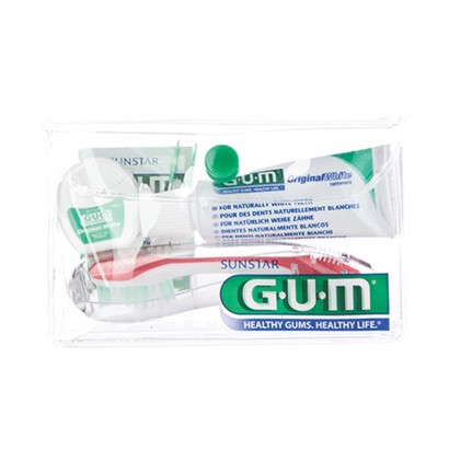 Gum комплект за път (четка, паста, конец и клечки за зъби)