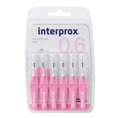 DENTAID интердентални четки за зъби INTERPROX 4G nano 0.6mm, ISO 0 ; 6 бр. блистер