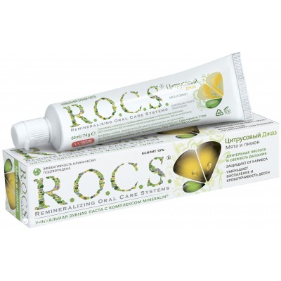 R.O.C.S. паста за зъби Lemon & Mint 74 ml