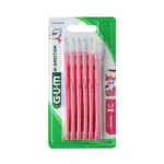 Gum интердентални четки за зъби Bi-Direction; розови 1.2 mm 6 бр. блистер