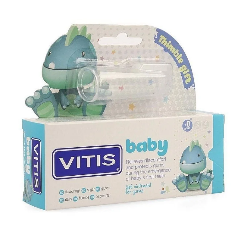 DENTAID гел паста за зъби VITIS Baby Neutral +напръсник за деца от 6 месеца до 2 год. 30 ml