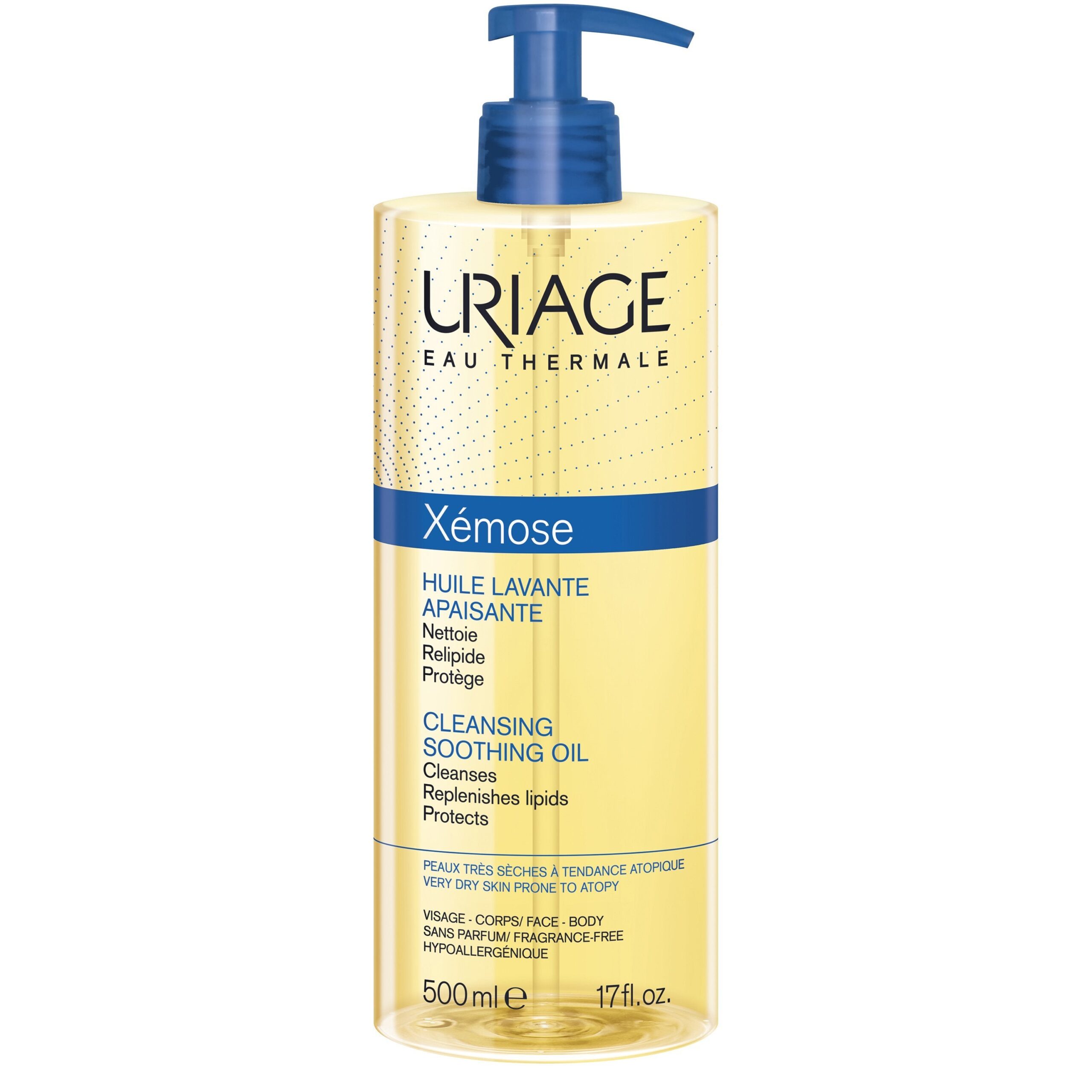 Uriage Xemose подхранващо гел-олио за лице и тяло 500 ml