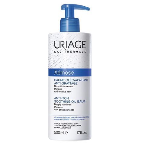Uriage Xemose Успокояващ олио-балсам за суха и много суха кожа 500 ml