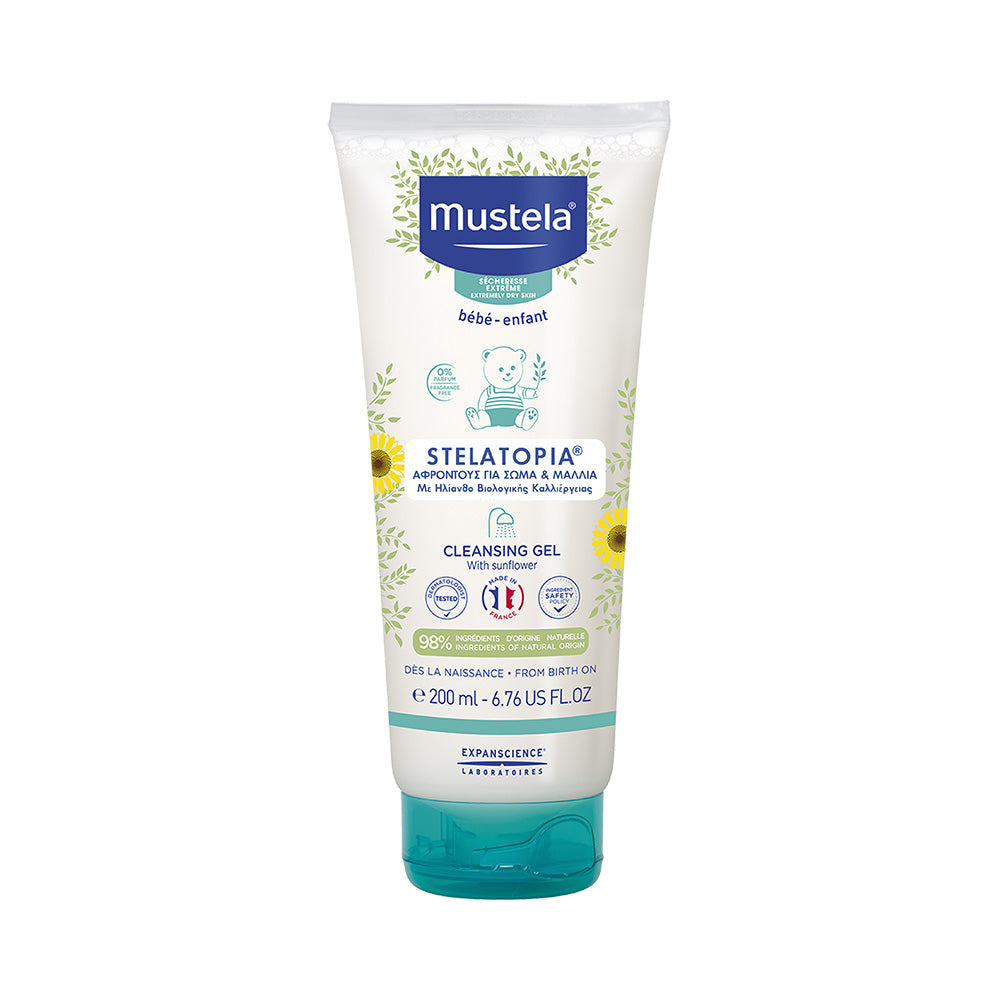 Mustela почистващ гел Stelatopia за атопична кожа 200 ml