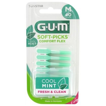 Gum Интердентални четки за зъби Soft-Pick Comfort Flex М, 40 бр. блистер