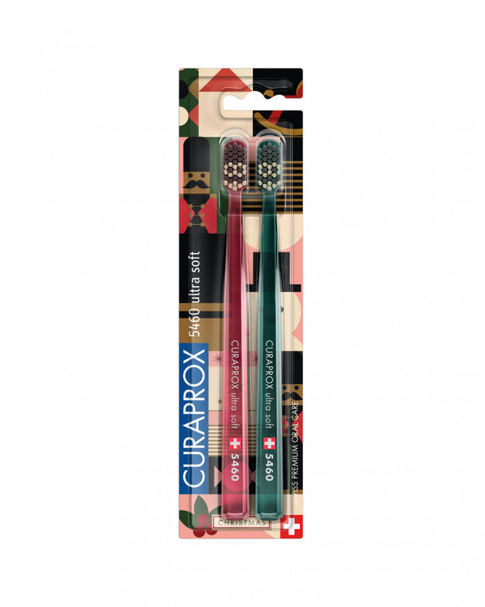 Curaprox четка за зъби CS 5460 Duo Christmas Edition 2023 2 бр. блистер