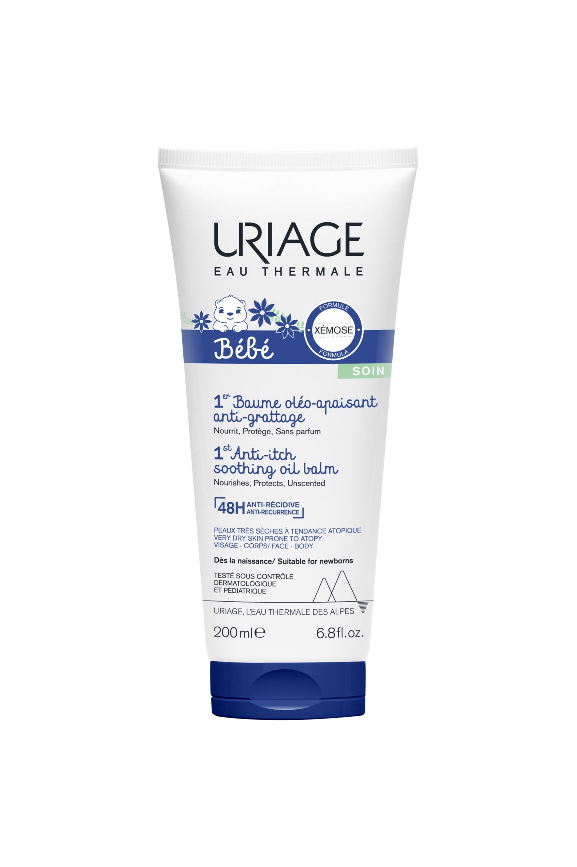 Uriage Успокояващ олио-балсам за суха и много суха кожа 200 ml