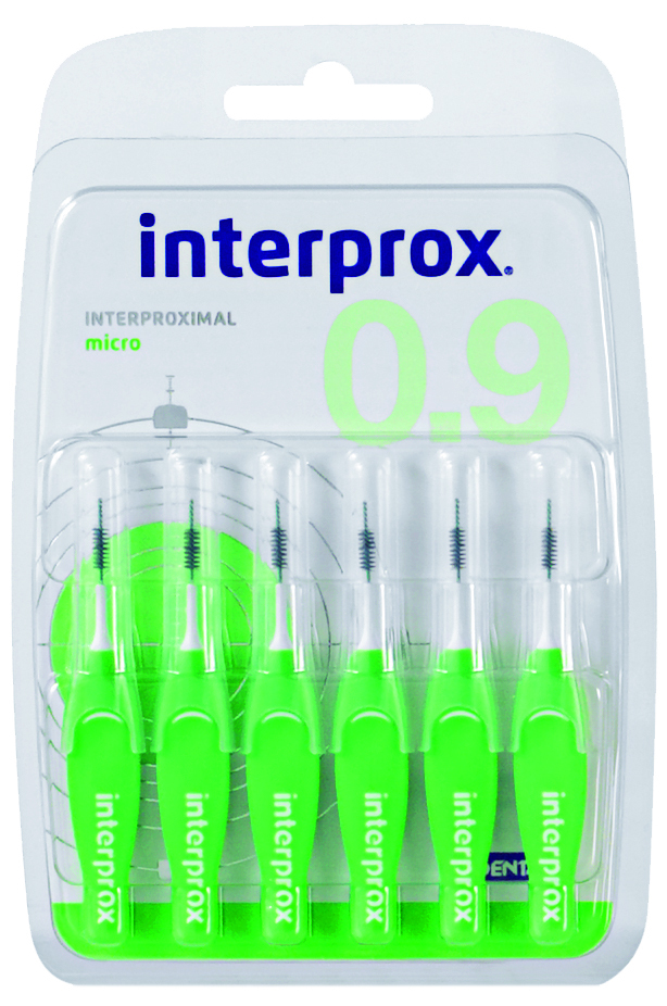 DENTAID интердентални четки за зъби INTERPROX 4G micro NEW 1.1 mm, 6 бр. блистер