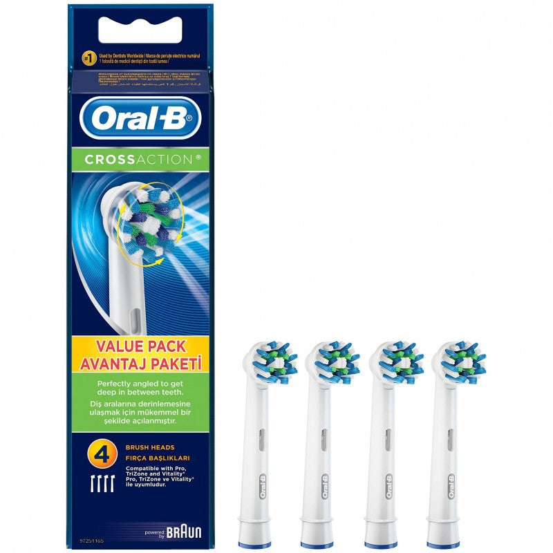 Oral-B наконечник за ел. четка Cross Action 4 бр. блистер