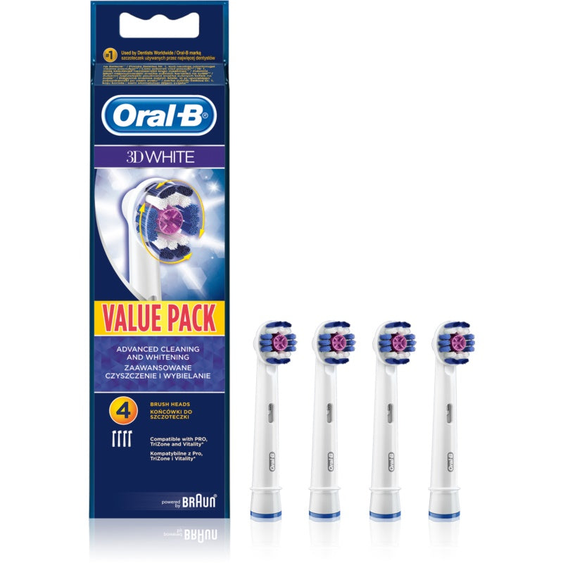 Oral-B наконечник за ел. четка 3D White   4 бр. блистер