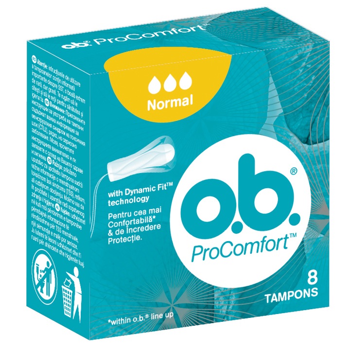 O.B. дамски тампони  Pro comfort Normal  8 бр. кутия