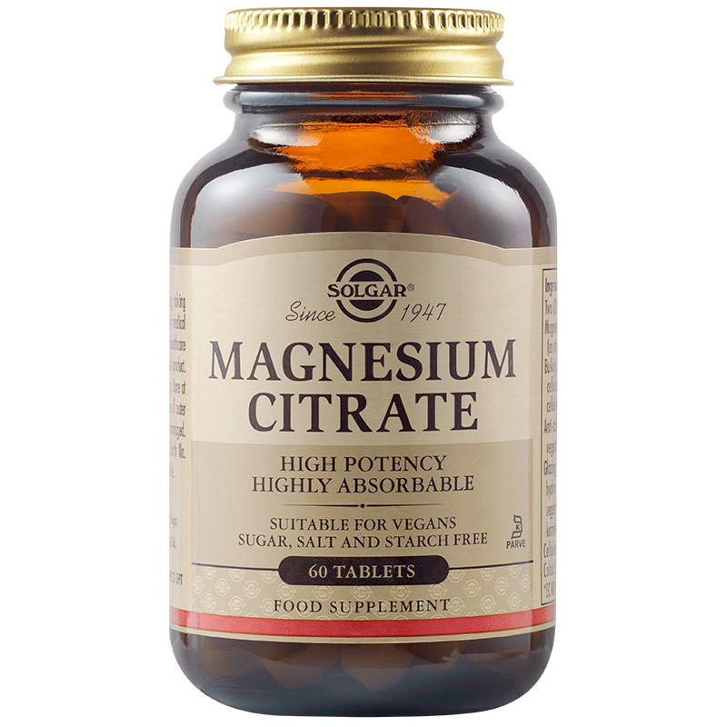 SOLGAR  магнезиев цитрат, 200mg, табл. Х 60 броя
