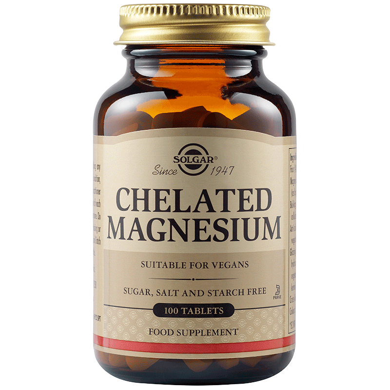 SOLGAR  хелатиран магнезий, табл.100 mg x 100 броя