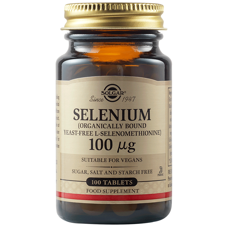 SOLGAR  селен, 100mcg, табл. x 100 броя