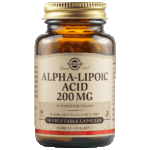 SOLGAR алфа липоева киселина, 200 mg капсули x 50 броя