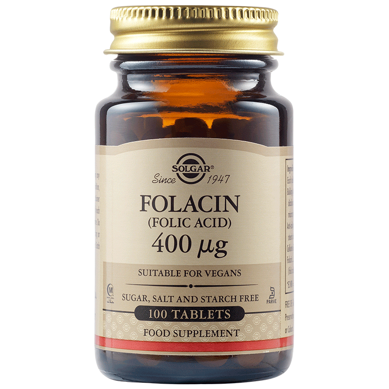 SOLGAR  фолиева киселина , 400 mcg, табл. x 100 броя