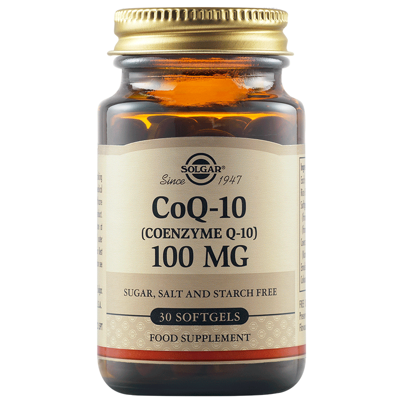SOLGAR  коензим Q10, 100 mg, капсули x 30 броя