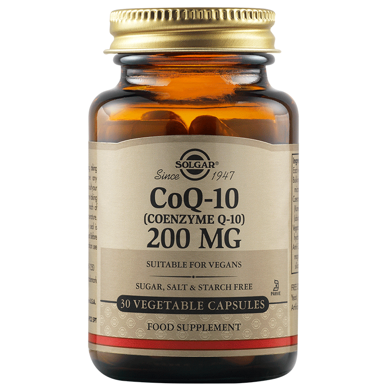 SOLGAR  коензим Q10, 200 mg, капсули x 30 броя
