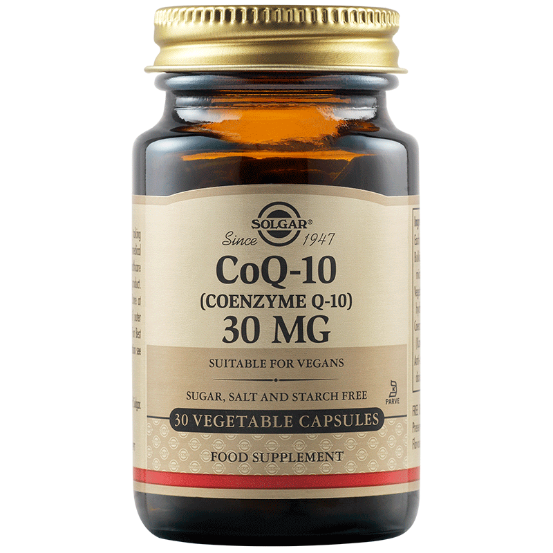 SOLGAR  коензим Q10, 30 mg, капсули x 30 броя