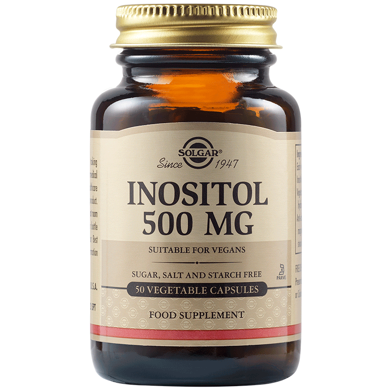 SOLGAR  инозитол, 500 mg, капсули x 50 броя