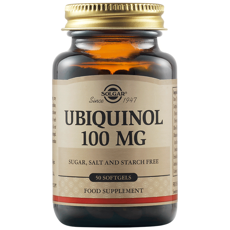 SOLGAR  убиквинол, 100 mg,  капсули x 50 броя