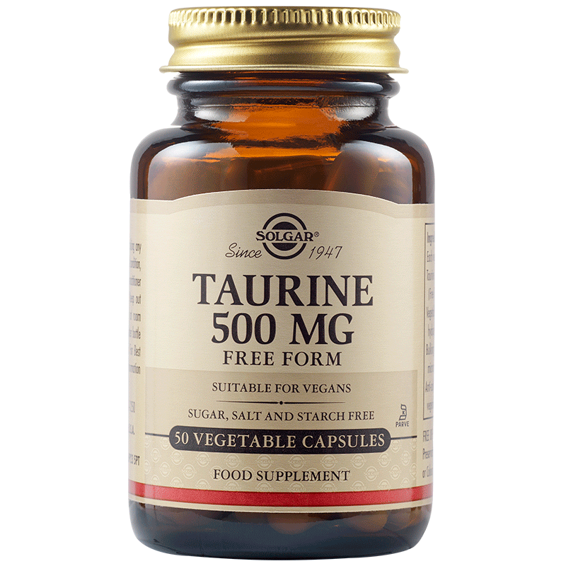 SOLGAR  таурин, 500 mg, капсули x 50 броя