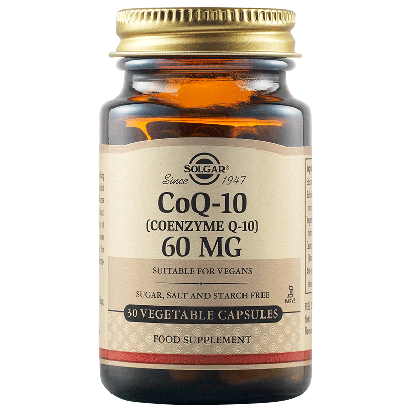 SOLGAR  коензим Q10, 60 mg, капсули x 30 броя
