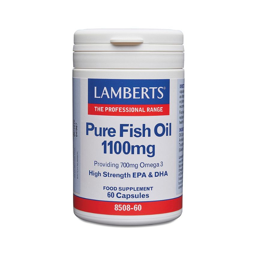 LAMBERTS Рибено масло 1100 mg с ОМЕГА 3, капс. x 60 бр.