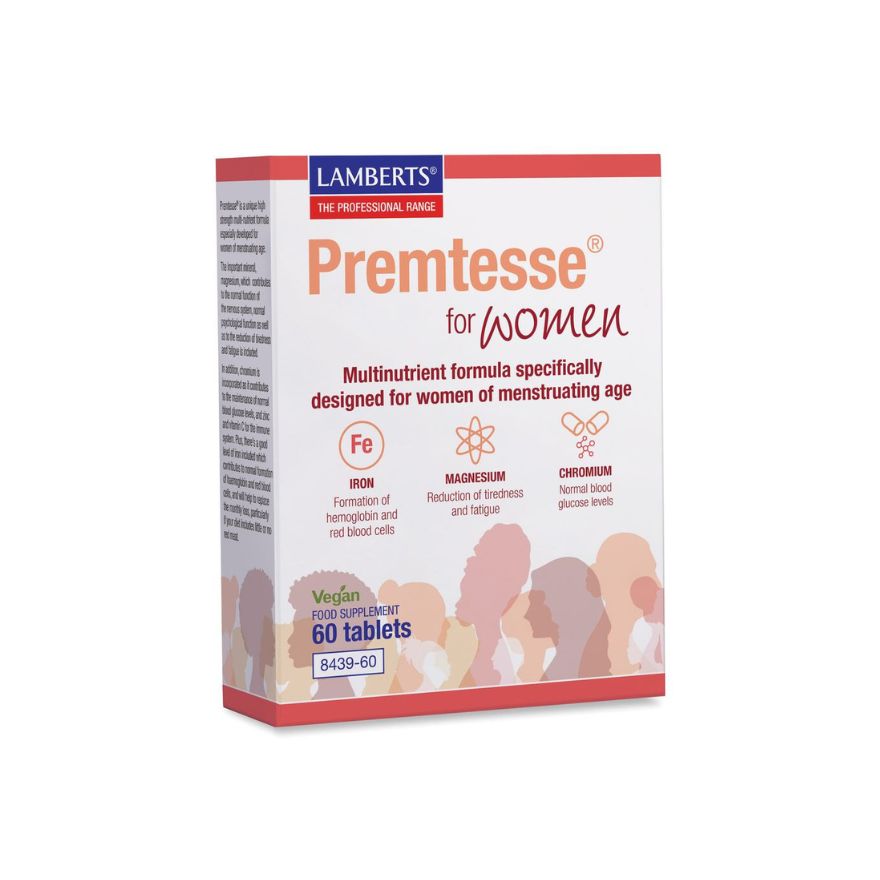LAMBERTS ПРЕМТЕС хранителна добавка за жени в репродуктивна възраст, табл. x 60 бр.