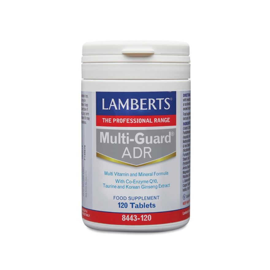 LAMBERTS Мулти-гард ADR Мултивитаминна и минерална формула с билки, CoQ10 и Таурин, табл. x 60 бр.
